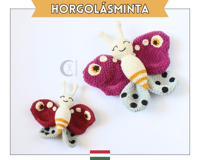 Pillangó Szundikendő horgolásminta