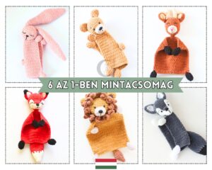 Horgolt szundikendő nagy horgolásminta csomag