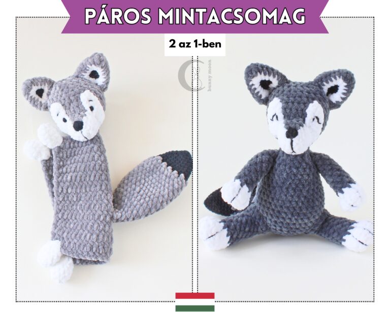 Farkas horgolásminta csomag